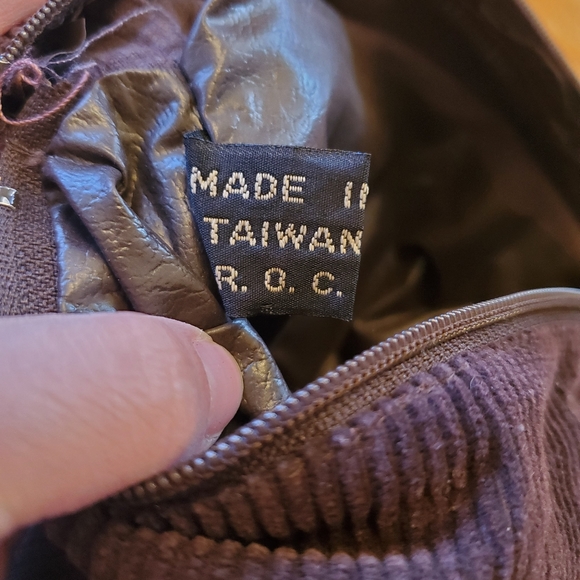 Brown corduroy clutch - Picture 6 of 6